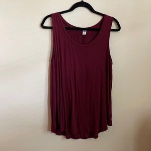 Maroon luxe tank